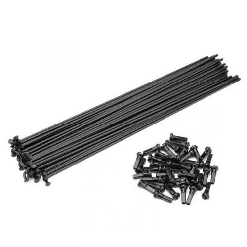 Спиці Cinema ZX 182 мм. 40 штук. з ніпелями чорні